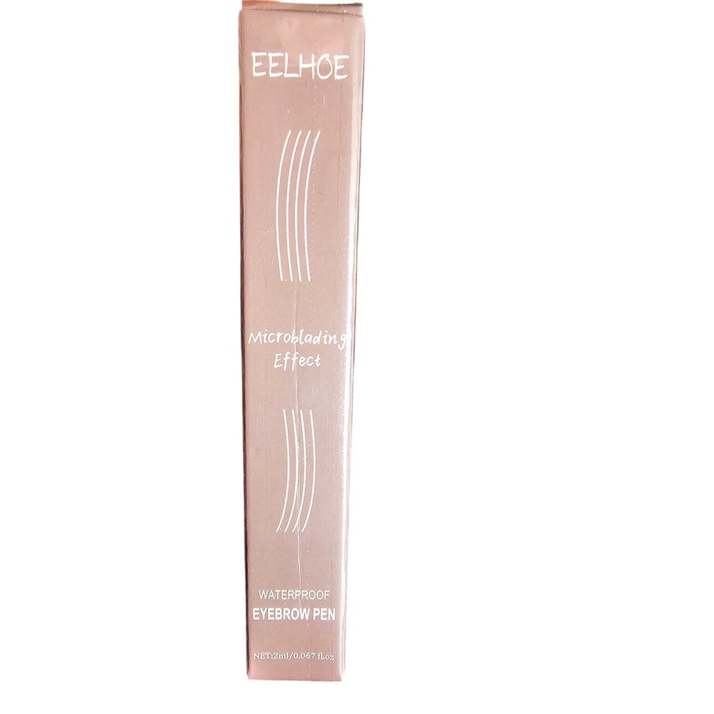 EELHOE Waterproof Eyebrow Pen Light Brown Microblading‎ Effect 4-Fork Tip 2ml